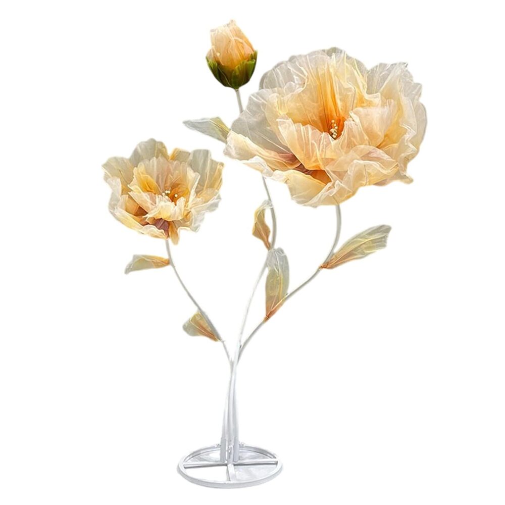 6251 Artificial Silk Flower Decoration, Large Flower with Standing Stems